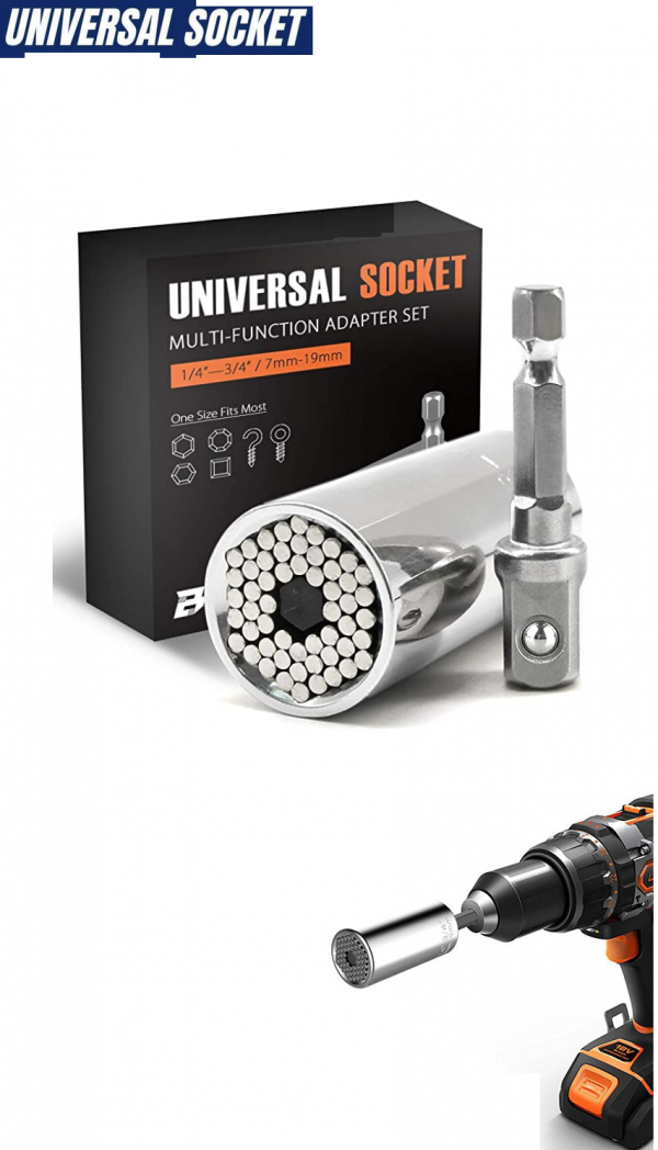 100x Universal Socket Multi-Function adaptor kit