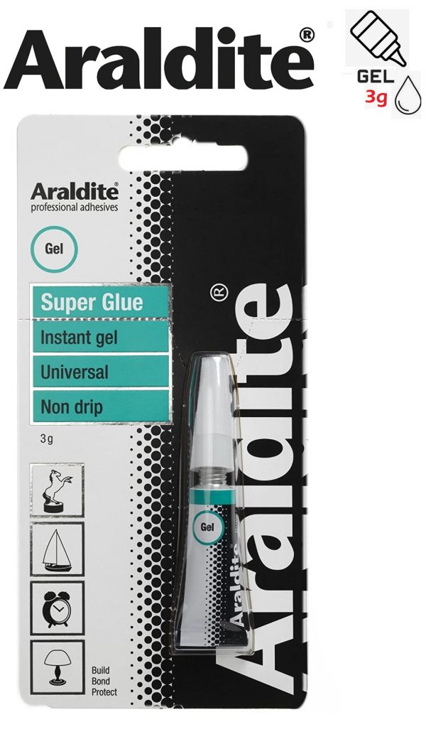 Araldite Super Glue Gel Tube, 3 g