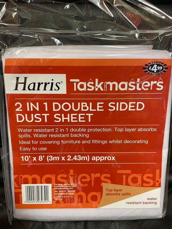 Harris Double Sided Dust Sheet/ 10''x8''