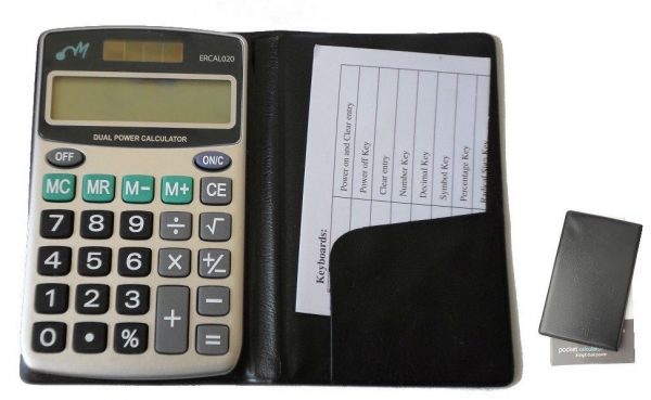 8 Digit Dual power Pocket Calculator