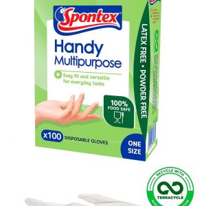 Spontex Multi-Purpose Disposable Gloves – 100 pack