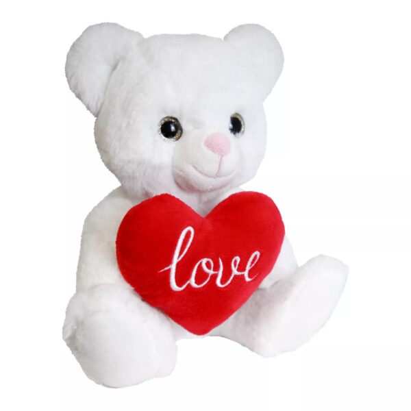 Eurowrap Plush Bear With Heart 8"