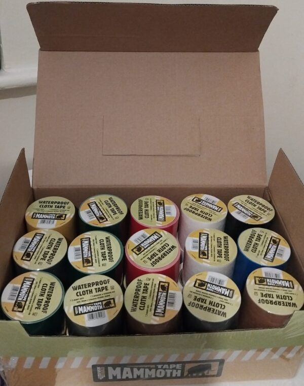 300x Everbuild MAMMOTH Cloth Tape - 50mm x 4.5m /Display boxed