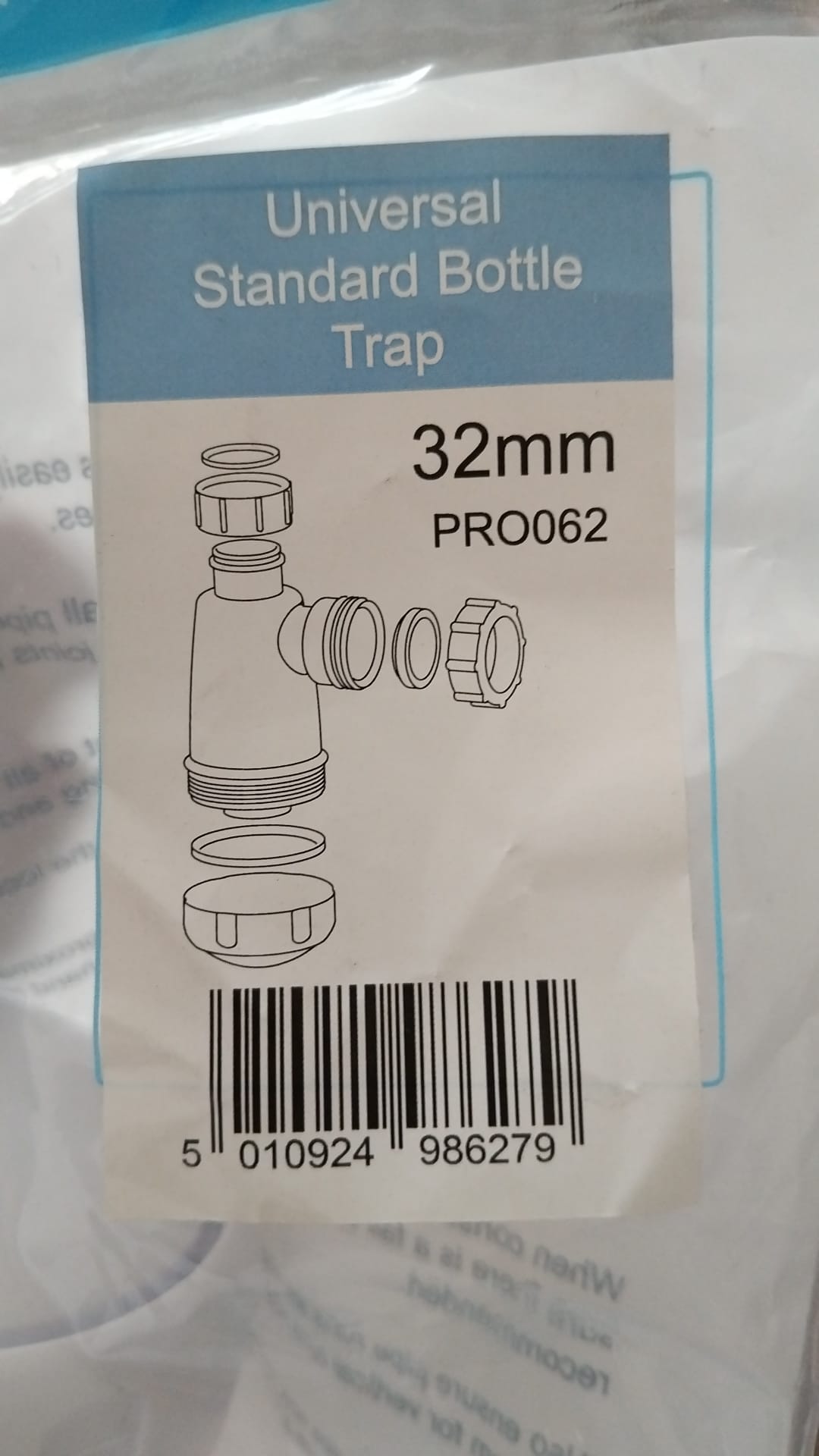 96x Universal Bottle Trap 1 1/4" Basin Sink Waste Pipe Connector 32mm 96x Universal Bottle Trap 1 1/4" Basin Sink Waste Pipe Connector 32mm