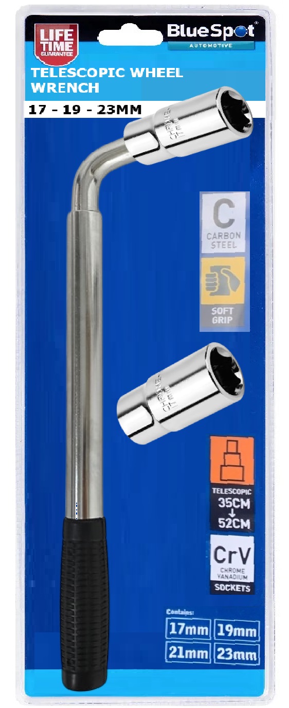 BlueSpot Telescopic Wheel Nut 17mm 19mm Socket BlueSpot Telescopic Wheel Nut 17mm 19mm Socket