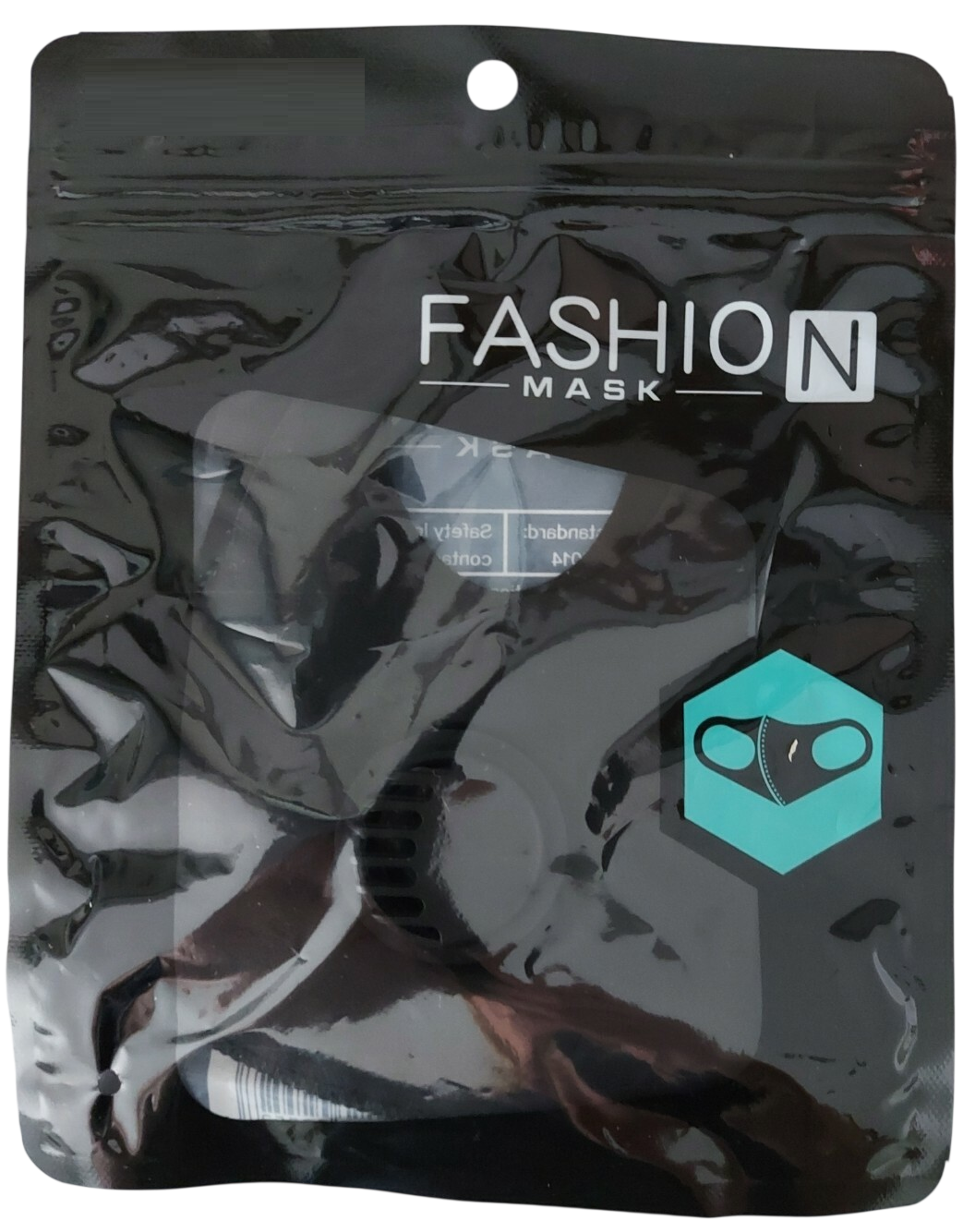 400x FASHION MASKS Reusable Washable Face Mask with Filter Valve/Black 400x FASHION MASKS Reusable Washable Face Mask with Filter Valve/Black